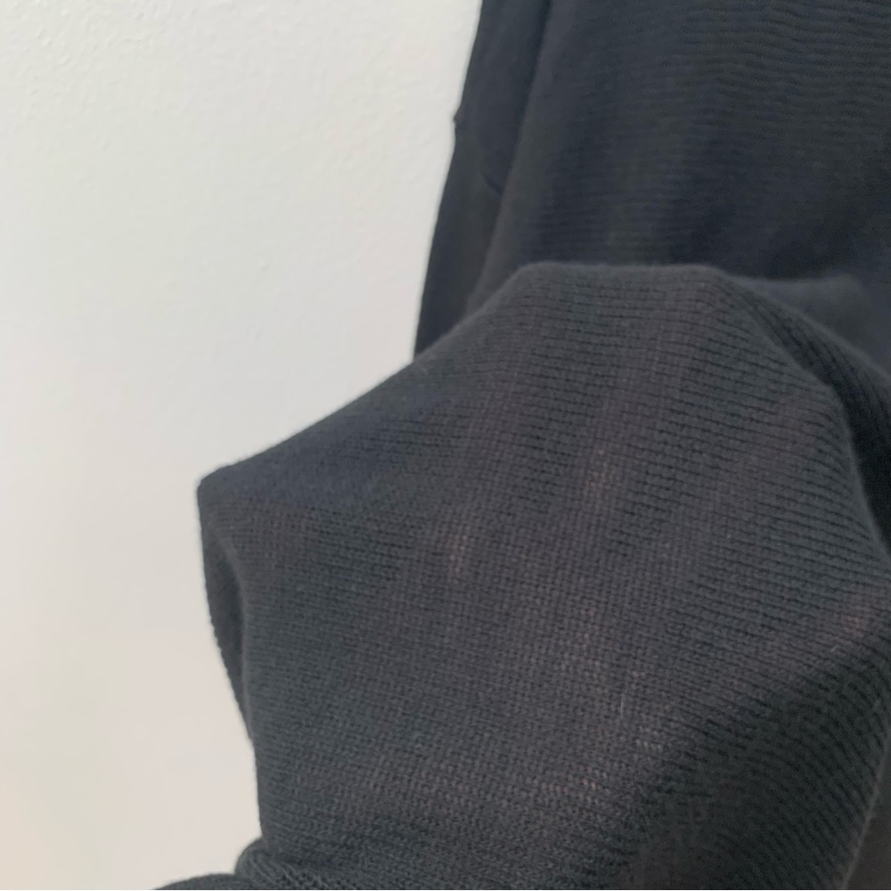 Twin-Set Simona Barbieri Size Small Dress Black Knit Wool Blend Ruffle Mini - Picture 13 of 14